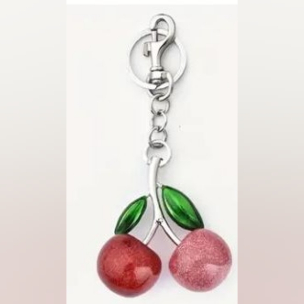 CHERRY KEYCHAIN BAG CHARMS π - Picture 14 of 15